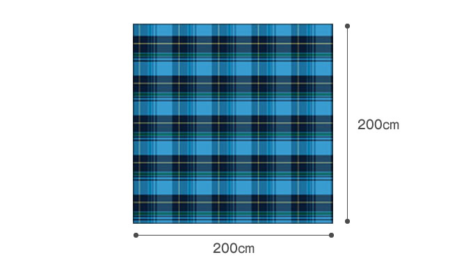 ハイランド こたつ布団カバー 正方形 200x200cm Highland fab the home こたつ掛け布団カバー 正方形用 こたつ 布団  カバーのみ | ベッド・マットレス通販専門店 ネルコンシェルジュ neruco